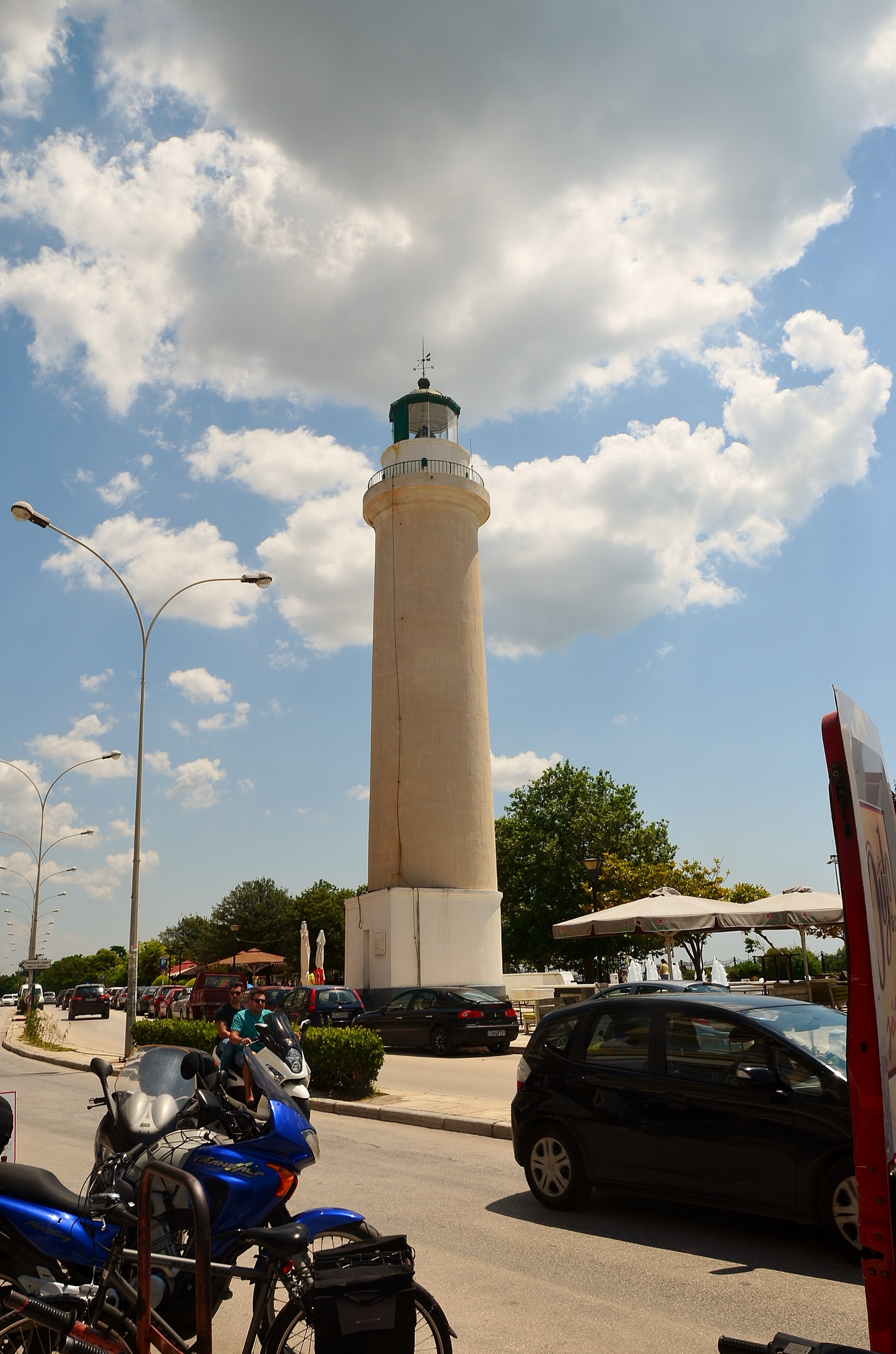 The Alexandroupolis lighthouse and seafront near the ferry terminal
