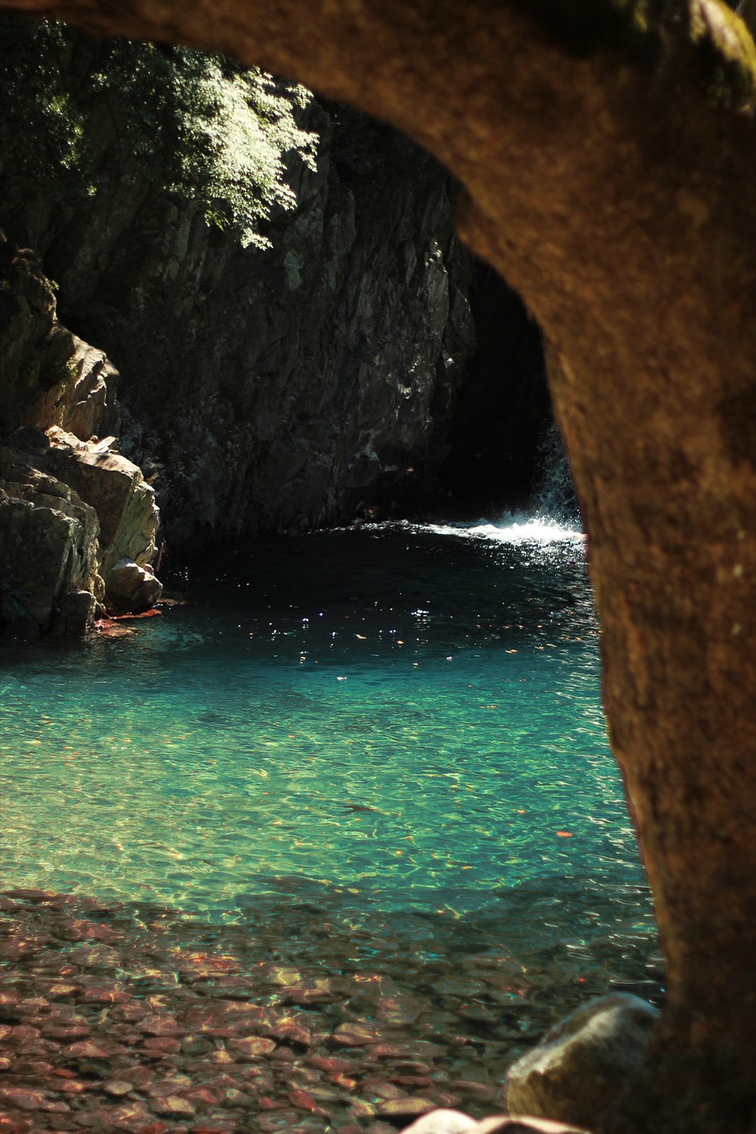 A waterfall and turquoise pool on Samothraki